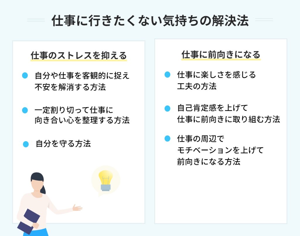 仕事に行きたくないときの対処法22選|心が軽くなる方法を解説 PORTキャリア 仕事に行きたくないときの対処法22選|心が軽くなる方法を解説 PORTキャリア