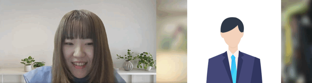 再現面接中の様子