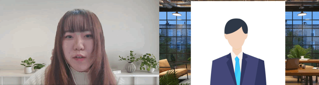 再現面接を行う編集部とKさん