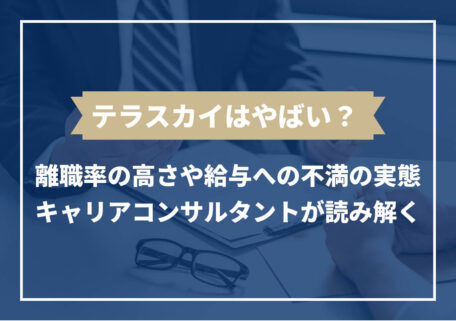 テラスカイはやばい? 離職率の高さや給与への不満の実態 キャリアコンサルタントが読み解く