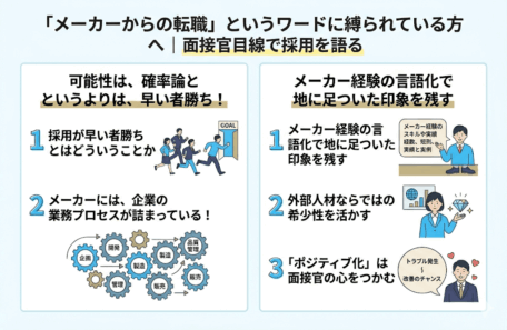 メーカーからの転職というワードに縛られている方へ