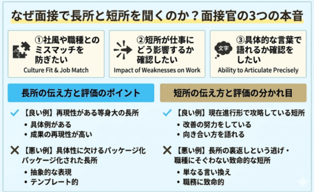 長所と短所を聞く理由
