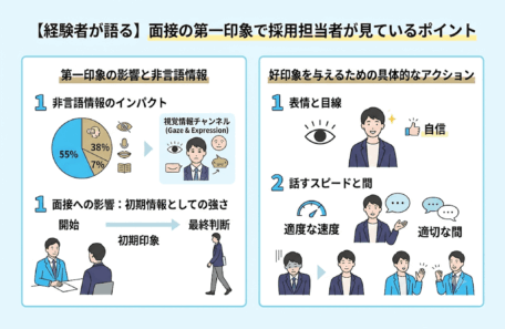 採用責任者経験のあるアドバイザーが語る面接での第一印象の重要性