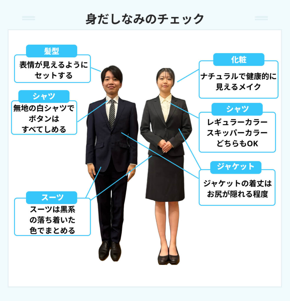 身だしなみのチェック